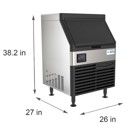 Koolmore Undercounter Ice Maker Machine, 210 lb. Full Cube Production, Air Cooled and Free Standing CIM-210